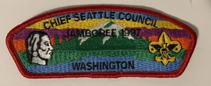 Chief Seattle Council - 1997 National Jamboree RED border JSP - Picture 1 of 2