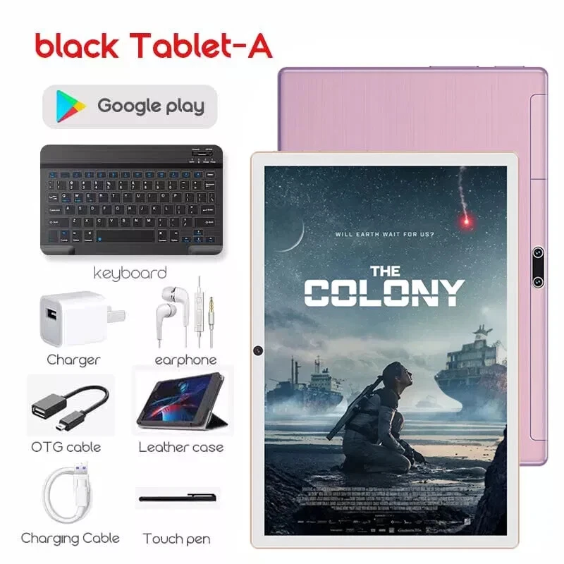 Unlock Global Version 10.1-inch Tablet Android 12 12GB+512GB - 5G Dual SIM - Image 1 of 4
