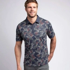 Polo Travis Mathew Magnum regular fit piqué uomo XL blu notte golf tempo libero - Foto 1 di 9