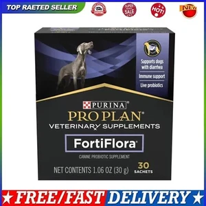 Purina FortiFlora Pro Plan Veterinary Supplement Probiotic For Dog 30 Packs - Picture 1 of 5