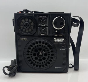 VTG Sanyo 2 Band RF Amplifier Portable Radio 2 Speaker RP 6850 2 Speaker Woofer - Picture 1 of 9