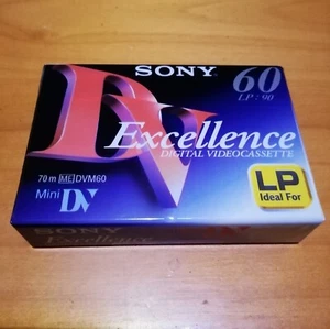 Sony DVM Mini-DV60 (LP 90) EXCELLENCE 60 Min Blank Camcorder Mini Tape - New - Picture 1 of 3