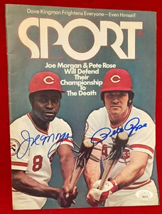PETE ROSE & JOE MORGAN Signed SPORT Magazine AUGUST 1976 Cincinnati Reds JSA COA - Picture 1 of 12