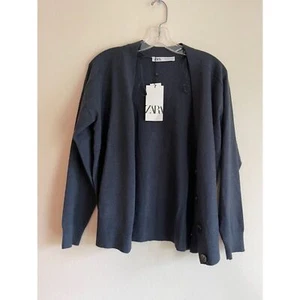 NWT Zara Navy Cardigan - Picture 1 of 5
