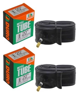 DURO (1 PAIR) BICYCLE Inner Tube 20" x 1.75/1.95/2.125" SCHRADER 48mm Long VALVE - Picture 1 of 1