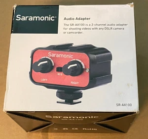 Saramonic SR-AX100 2-Kanal Audio Adapter mit 3,5mm Mikrofoneingang für DSLR Kameras - Bild 1 von 11