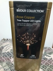 LUMATIONS 120 LED 16" WARM WHITE HANGING STARBURST BATTERY POWERED WITH TIMER - Picture 1 of 4