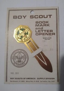 Seltenes Pfadfinder Lesezeichen und Brieföffner Vintage Nr. 301 Pfadfinder Amerika - Bild 1 von 1