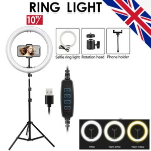 Ring Light Set including 10" Light + 1.6m Tripod + Remote Control - Picture 1 of 4