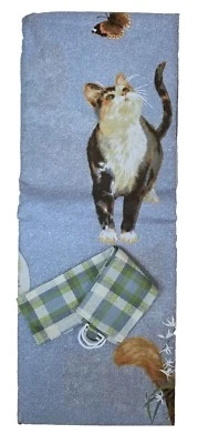 "Cat's Meow" Window Treatment Drapery Set2-Panels w/2-Tiebacks 84" x 84" - Image 1 of 3