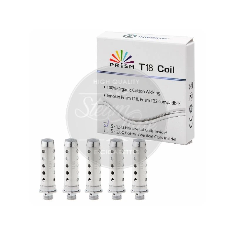 Innokin Prism T18 / T22 1,5 Ohm Coils e Zigarette Head Coil Verdampfer - Bild 1 von 1