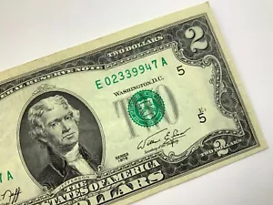 1976 United States America 2 Dollars #461 Circulated Banknote GG309 - Picture 1 of 12