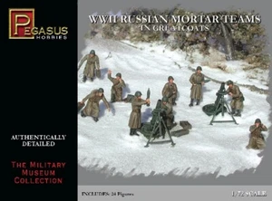 Pegasus Hobbies 1/72 - World War II 7273 Russian Mortar Teams in Greatcoats - Imagen 1 de 1