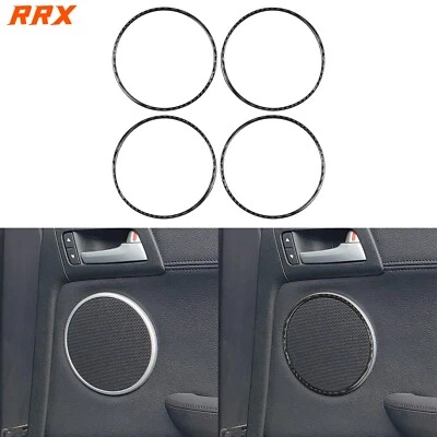 4 peças acabamento de estrutura de alto-falante de porta interior de fibra de carbono real para Pontiac G8 2008-2009 - Imagem 1 de 4