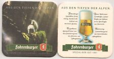 Fohrenburger Bier, Bludenz - Bierdeckel "Aus den Tiefen der Alpen" Einhorn 1