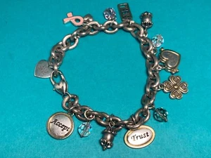 ๐ธ Brighton Power of Pink Breast Cancer Charm Bracelet (B10)๐ธ - Picture 1 of 8