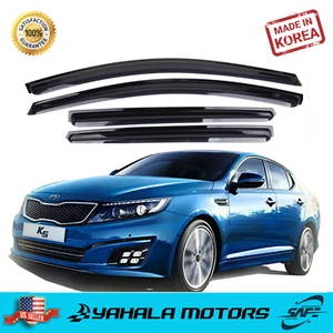 Smoke Window Sun Vent Visor Rain Guards Molding K106 for KIA 2011-2015 Optima K5 - Picture 1 of 7