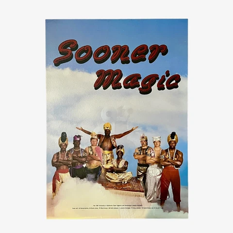 Sooner Magic 1987 University of Oklahoma Football Captains Poster 24x17 Scarce Cover