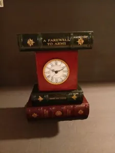 Quartz Mantle/Shelf Book Clock. See Pics - Picture 1 of 10