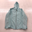 Tommy Bahama Baby Blue Long Sleeve Full-Zip Drawstring Hoodie Adult Size L