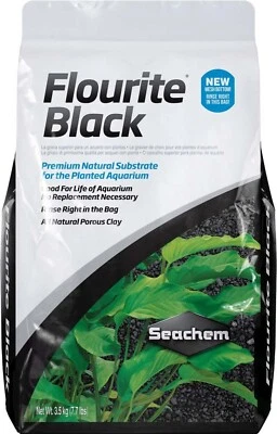 Cascalho plantado preto para aquário Seachem Flourite 3,5 kg/7,7 lb  - Imagem 1 de 3