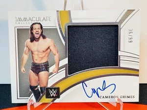 2022 WWE Immaculate Cameron Grimes Patch Auto /99 SP On Card - Picture 1 of 2