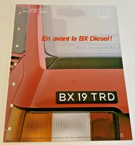 Confidentiel Force de Vente CITROEN - La BX Diesel - Septembre 1983 - Bel Etat. - Photo 1/5