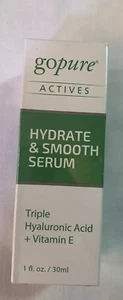 goPureActives Hydrate & Smooth Serum Triple Hyaluronic Acid+Vitamin E~ 1 fl. oz. - Picture 1 of 1