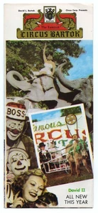 C1950's - Circus Bartok  David II Fabulous Pamphlet Clowns Elephant - AAFL - Picture 1 of 4