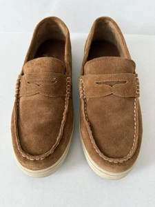 Johnnie O Para hombres Marrón Santa Mónica Gamuza Mocasín Zapatos Sin Cordones Talla 10.5 - Imagen 1 de 12