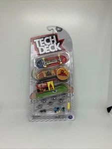 Tech Deck Toy Machine DLX Paquete de 4 Patinetas Spinemaster Finger Nuevas en Caja - Imagen 1 de 6