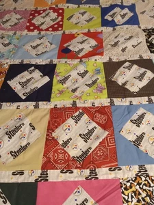 Steelers Square In A Square Quilt Top - Picture 1 of 5