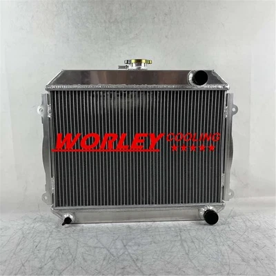 4 Row Aluminum Radiator For 1971-1974 1972 1973 Toyota Corolla 1.2L 1.6L L4 MT Foto 1 de 4