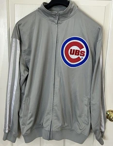 Chicago Cubs Full Zip Track Jacket MLB Mens Size XL Dynasty Striped Sleeve - Bild 1 von 7