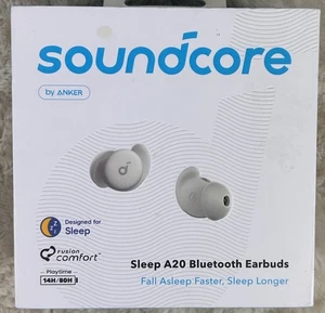 Anker Soundcore Sleep A20 Écouteurs de Sommeil Blocage du Bruit Moniteur de Sommeil 80 Heures - Photo 1 sur 7