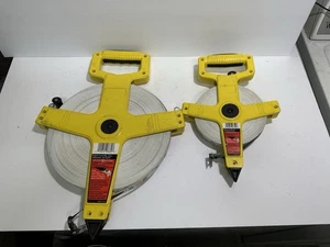 2 Empire Level 6830 300' x 1/2" & 6799 100' offene Rolle Fiberglas Maßband - Bild 1 von 5