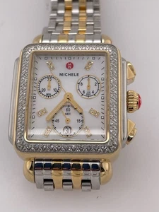Michele Deco Two-Tone 18K Gold Plated Diamond Ladies watch (LP9022962) - Picture 1 of 6