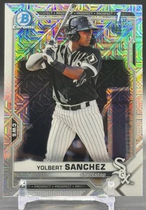 2021 Bowman Chrome #BCP-40 Yolbert Sanchez Chicago White Sox 1st Mojo Refractor - Picture 1 of 2