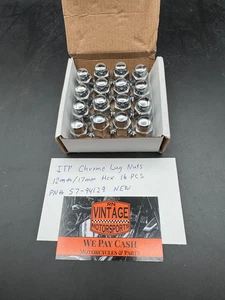 ITP Chrome Lug Nuts 12mm/17mm Hex 16 PCS Part # 57-94129 New - Picture 1 of 5