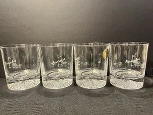 Pawtucket Golfplatz geätzte Steine Whisky Kristall Gläser 4er Set, 3 7/8" - Bild 1 von 7
