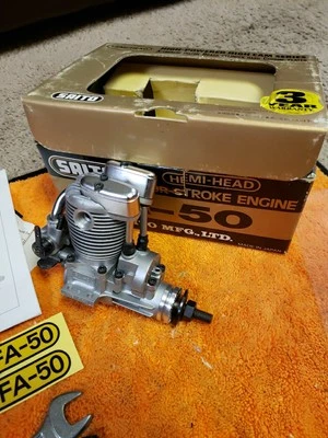 SAITO Engine - SAITO FA-50 Hemi-Head Motor -  4C motor - New - Image 1 of 4