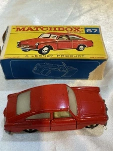 Lesney Matchbox No. 67 Volkswagen 1600 TL 1967 Red - Made In England W/Box - Picture 1 of 9