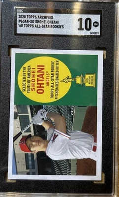 SGC 10 Shohei Ohtani 2020 Topps Archives #60 1960 All-Star Rookie - Image 1 of 2