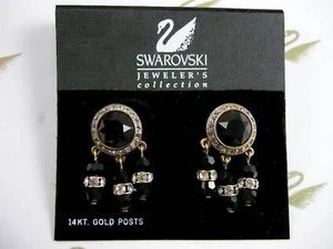 SIGNIERTE OHRRINGE SWAROVSKI ROT KRISTALL NEU NICHT MEHR ERHÄLTLICH!!  - Bild 1 von 1