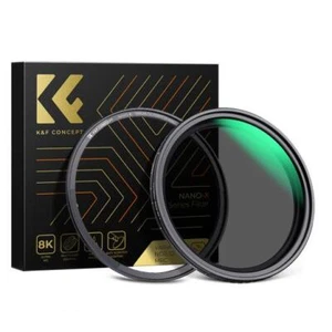 K&F Concept 49-82mm Magnetic Variable ND2-ND32 Lens Filters NO X Spot Nano-Xcel - Picture 1 of 80