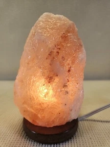 Himalayan Glow Natural Crystal Salt Lamp Grey 9 lbs With Dimmer Switch - Picture 1 of 9
