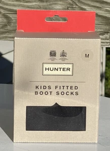 Hunter Boots Kids Fitted Socks Hyper Green Size M 5-7 Fleece Boy Girl NEW IN BOX - Picture 1 of 6