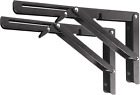 Folding Shelf Brackets 12 Inch 2 Pcs Heavy Duty Metal Collapsible Shelf Bracket 