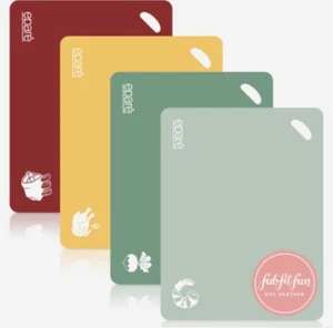 Juego de 4 tablas de cortar Epare flexibles sin BPA 10,8 pulgadas x 14 pulgadas aptas para lavavajillas NUEVO - Imagen 1 de 3