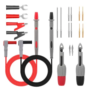 21pcs Electrical Multimeter Test Leads Kit Voltmeter Tester Leads Fit for Fluke - Picture 1 of 7